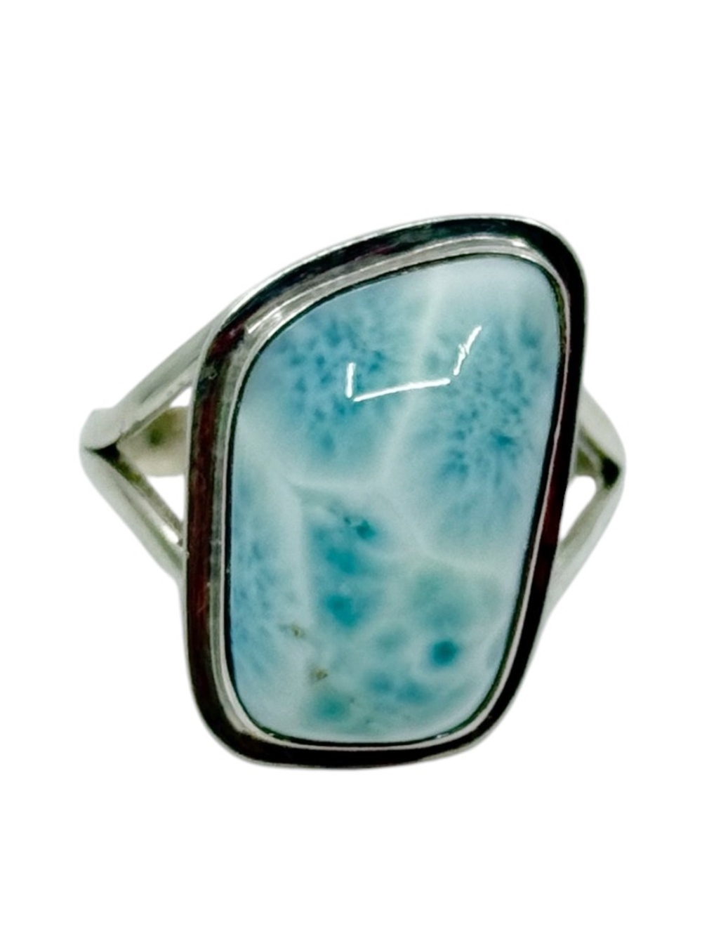 sterling silver Larimar ring - GM916